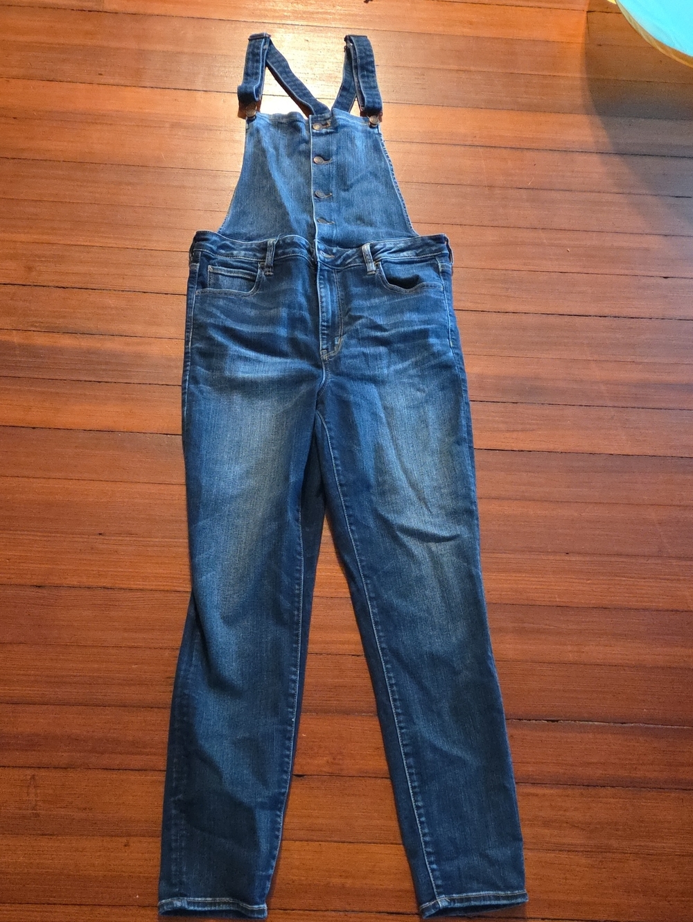 Classic Blue Denim Bib Overalls Jumpsuit